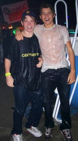 Foam parties get your clothes really wet.
