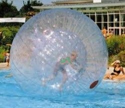 zorbing gets you wet